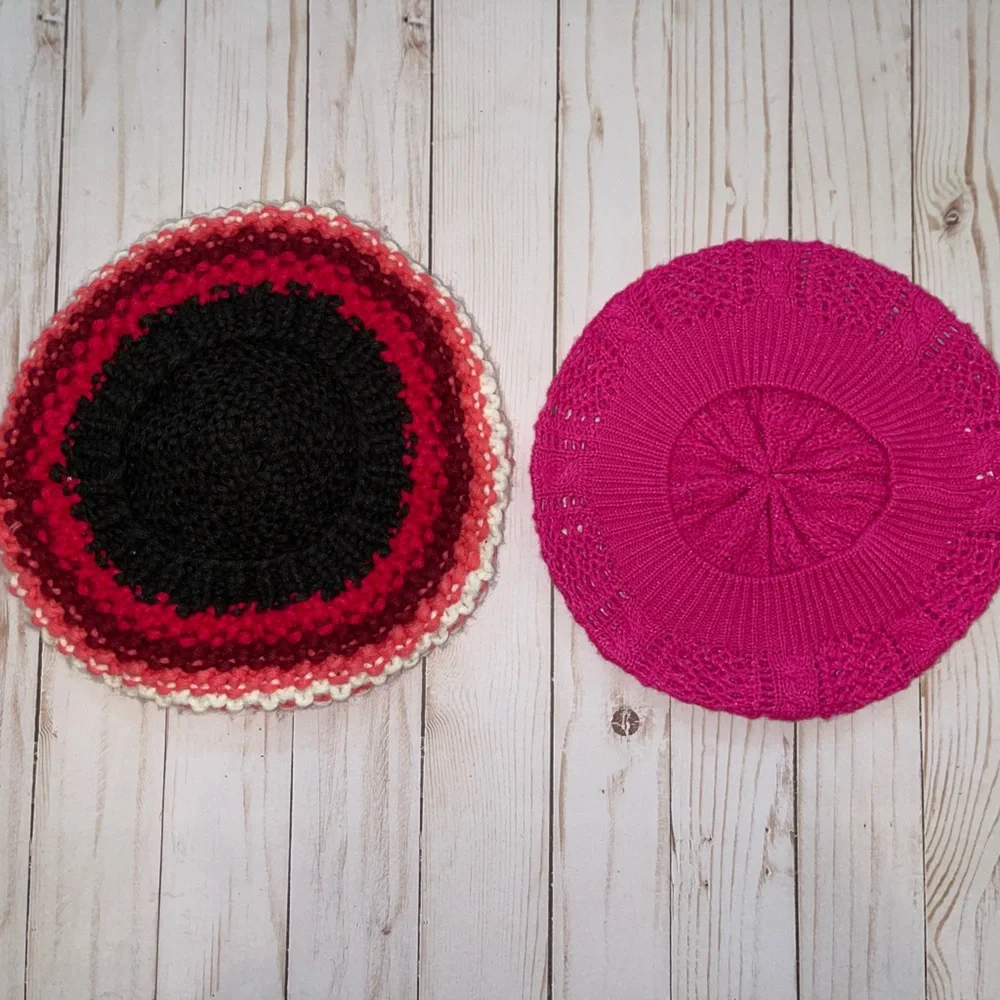 Girls beret hat bundle
